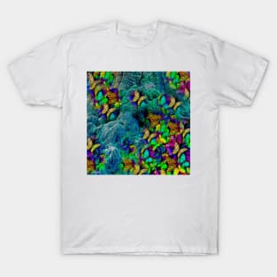 Butterflies and Ancient Tree Root T-Shirt